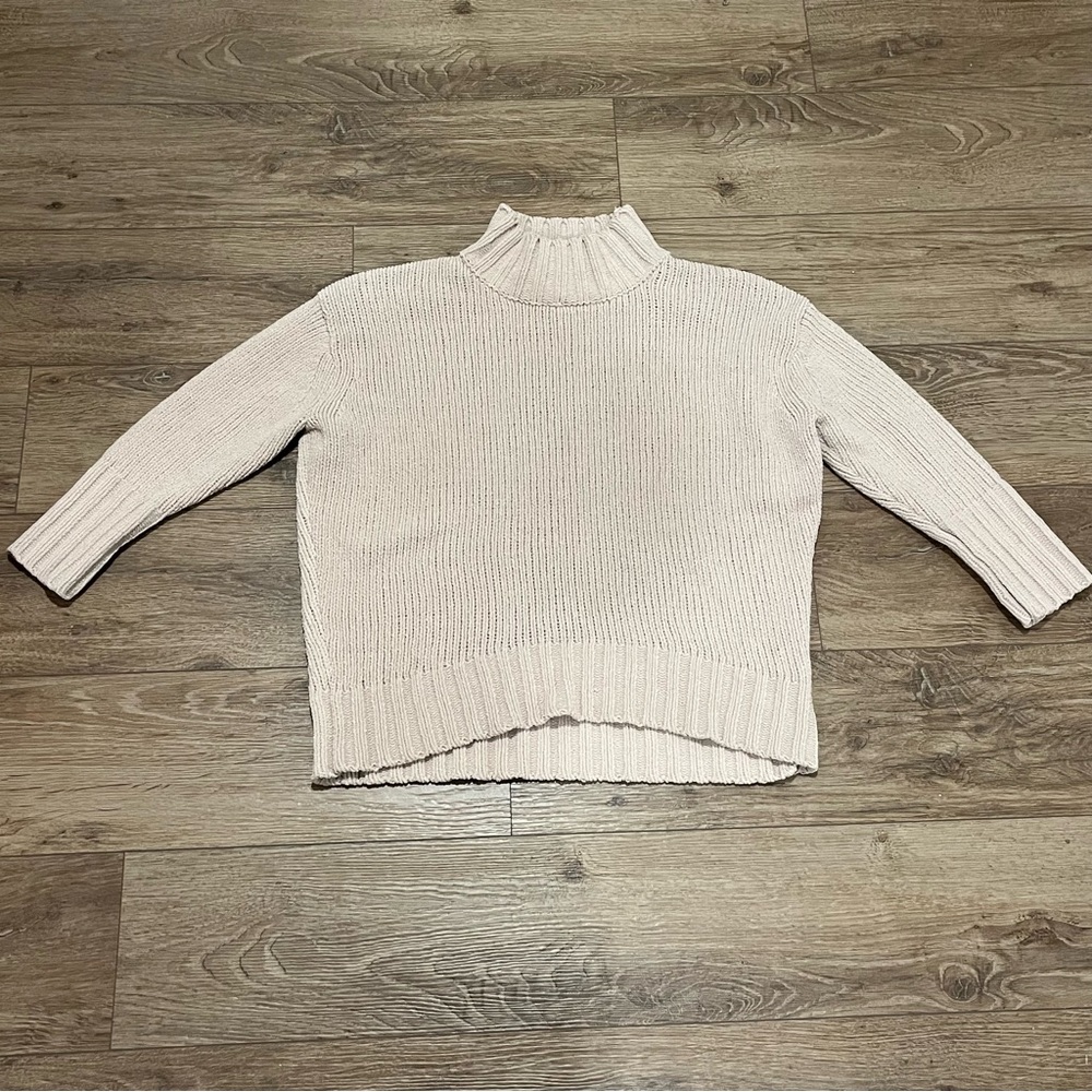 Philosophy Cream Knit Sweater - Medium